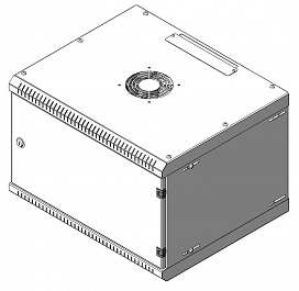 Шкаф телекоммуникационный настенный DT TLNR-6U.450-M