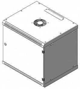 Шкаф телекоммуникационный настенный DT TLNR-9U.450-M
