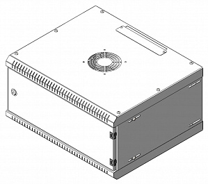 Шкаф телекоммуникационный настенный DT TLNR-4U.450-M