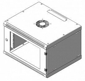 Шкаф телекоммуникационный настенный DT TLNR-6U.450